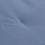 مفرش مضغوط سادة قطن أزرق