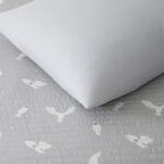 مفرش مضغوط قطن أكسفورد رصاصي