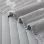 مفرش مضغوط قطن أكسفورد رصاصي