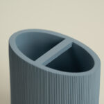 حامل فرشاة أسنان بولي أزرق