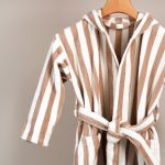 روب حمام أطفال قطن بيج غامق