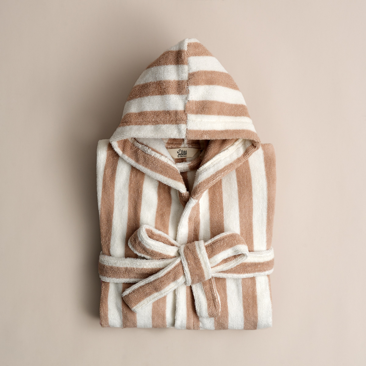 روب حمام أطفال قطن بيج غامق روب حمام أطفال قطن بيج غامق