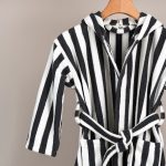 روب حمام أطفال قطن رصاصي غامق