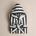 روب حمام أطفال قطن رصاصي غامق