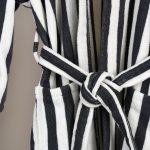 روب حمام أطفال قطن رصاصي غامق