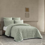 طقم لحاف شتوي مضغوط اخضر