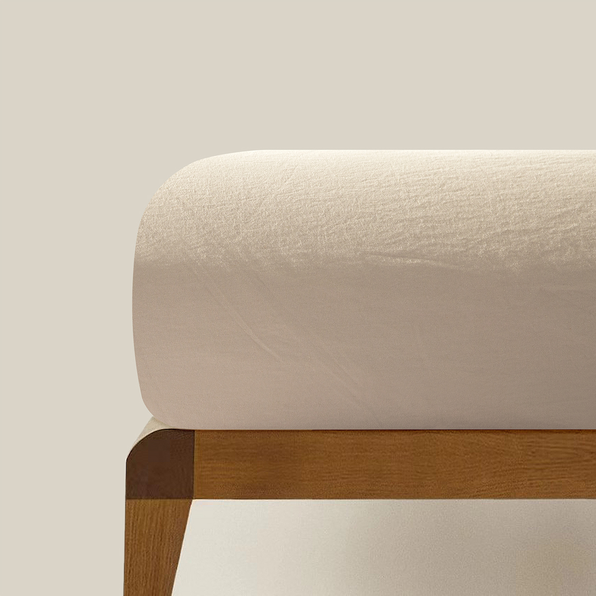 شرشف مطاط فندقي قطن بيج غامق شرشف مطاط فندقي قطن بيج غامق