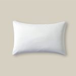 بيت مخدة ساده قطن ٢ قطعة أبيض