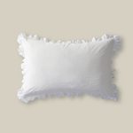 بيت مخدة قطن بلون أوف وايت