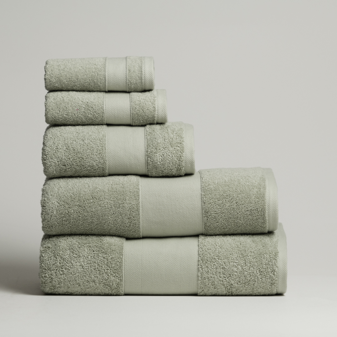 منشفة قطن أخضر بعده مقاسات منشفة قطن أخضر بعده مقاسات