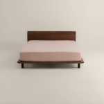 شرشف مطاط فندقي لون بينك