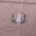 طقم لحاف مواليد قطعتين قطن بنفسجي