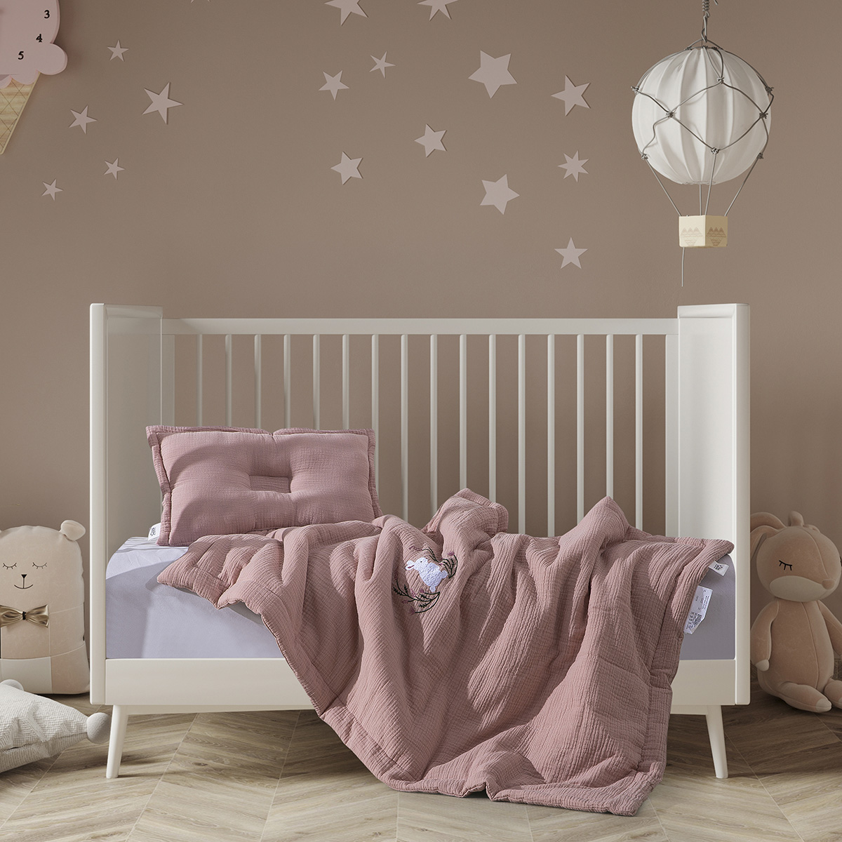 طقم لحاف مواليد قطعتين قطن بنفسجي طقم لحاف مواليد قطعتين قطن بنفسجي