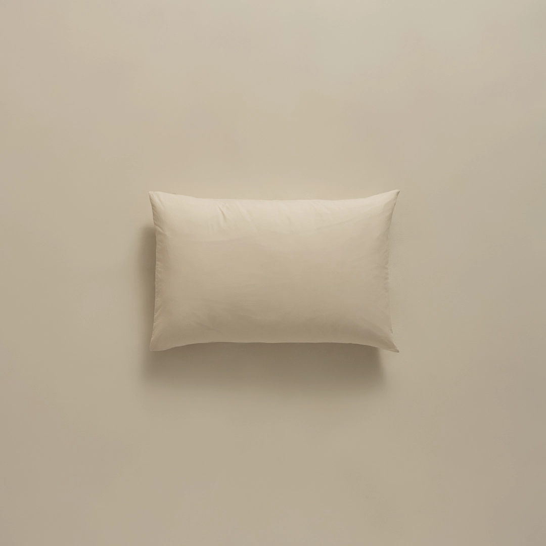 بيت مخدة قطن ٢ قطعة لون بيج بيت مخدة قطن ٢ قطعة لون بيج