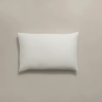 بيت مخدة قطن ٢ قطعة لون أبيض