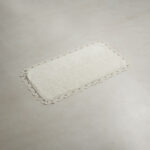 دعاسة حمام مطرزه بعدة مقاسات أخضر غامق