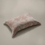 بيت مخدة ٢ قطعة جاكار قطن بينك