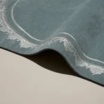 سجادة صلاة شنيل بلون أخضر