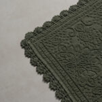 دعاسة حمام بعدة مقاسات لون أخضر غامق