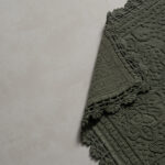 دعاسة حمام بعدة مقاسات لون أخضر غامق