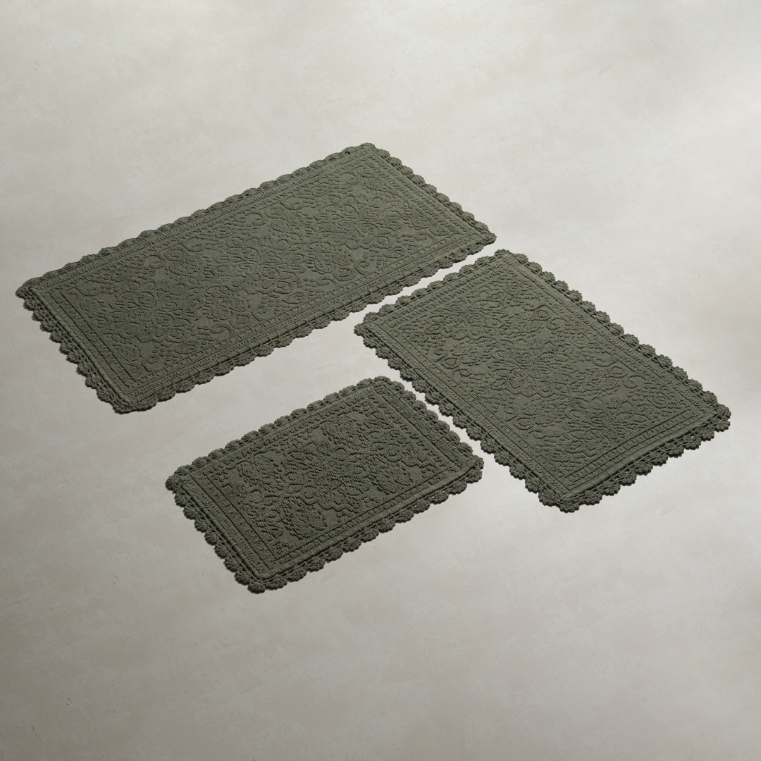 دعاسة حمام بعدة مقاسات لون أخضر غامق دعاسة حمام بعدة مقاسات لون أخضر غامق