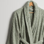 روب حمام قطن بلون أخضر بعدة مقاسات