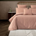 بيت لحاف قطن بلون بينك غامق