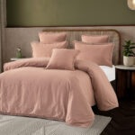 بيت لحاف قطن بلون بينك غامق