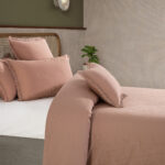 بيت لحاف قطن بلون بينك غامق