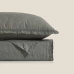 بيت لحاف قطن بلون أخضر