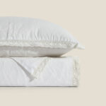 بيت لحاف قطن بلون أوف وايت