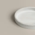 وعاء صابون بولي أبيض