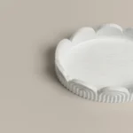 وعاء صابون بولي باللون الأبيض