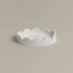 وعاء صابون بولي باللون الأبيض