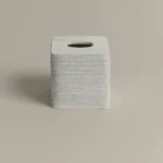 علبه مناديل بولي أبيض