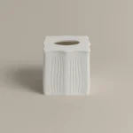 علبه مناديل بولي لون أبيض