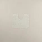 دعاسة كرسي قطن مطرز لون أوف وايت