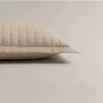 بيت مخدة قطن ٢ قطعة بيج غامق