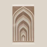 سجادة صلاة دبل شنيل بلون بيج غامق