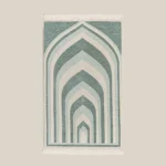 سجادة صلاة دبل شنيل بلون أخضر