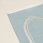 سجادة صلاة شنيل لون أزرق