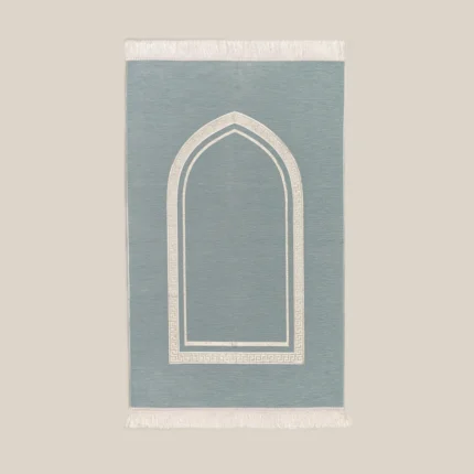 سجادة صلاة شنيل لون أزرق