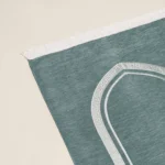 سجادة صلاة شنيل لون أخضر