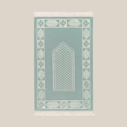 سجادة صلاة شنيل أزرق