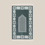 سجادة صلاة شنيل أخضر