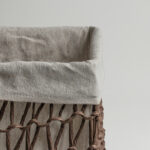 سلة غسيل متعددة المقاسات بني غامق