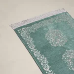 سجادة صلاة شنيل أخضر