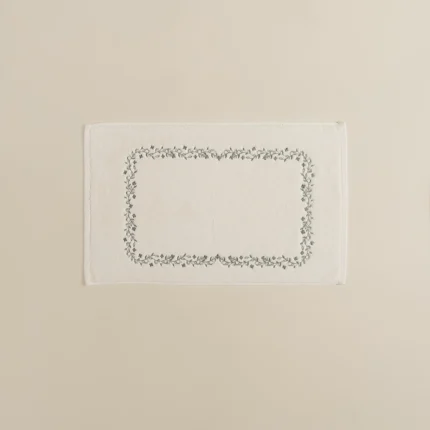 دعاسة حمام قطن مطرز ٥٠-٧٠ أخضر