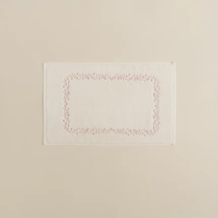 دعاسة حمام قطن مطرز ٥٠-٧٠ بينك