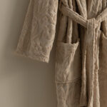 روب حمام قطن جاكار بيج غامق